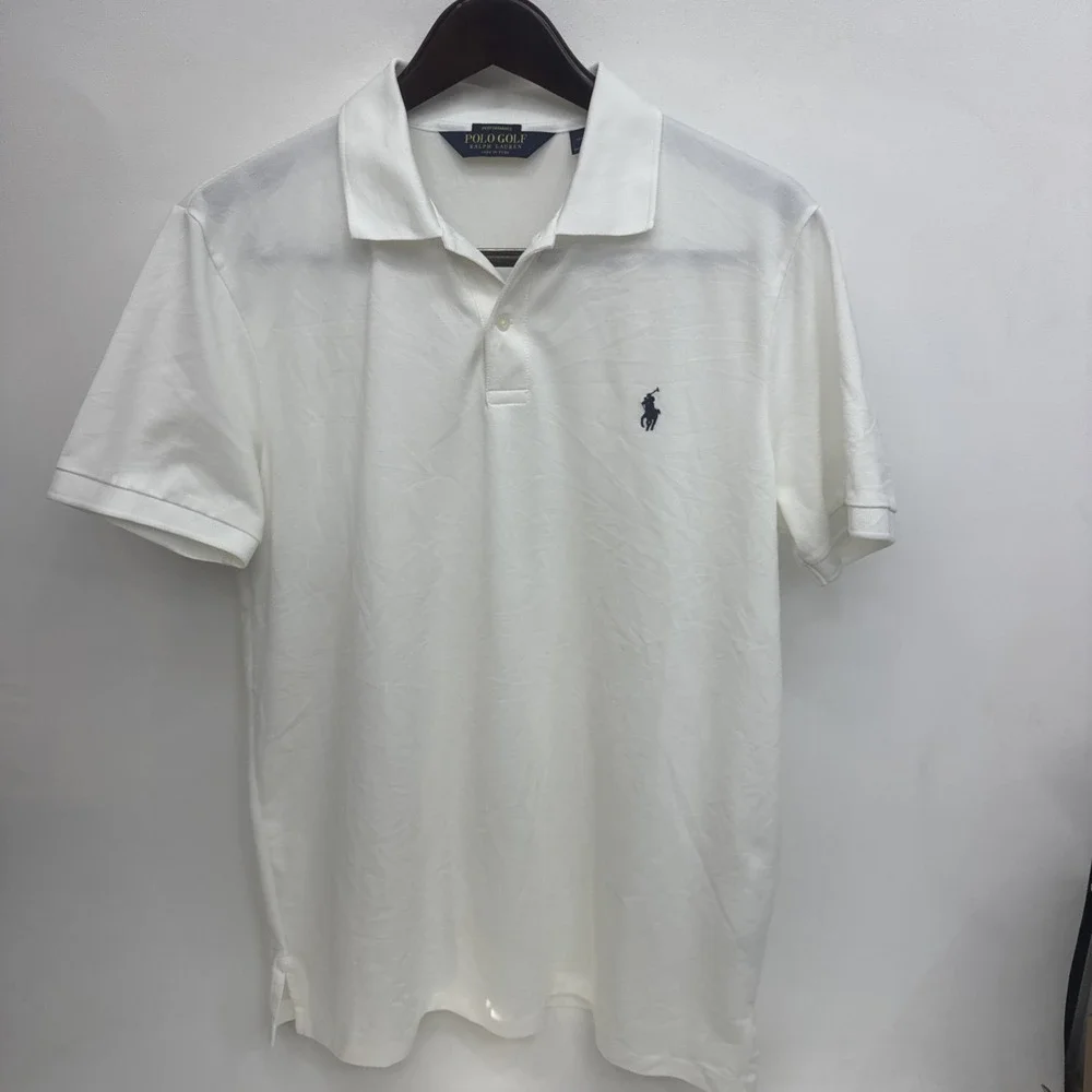 Polo Golf Ralph Lauren Performance collared white shirt made in Peru SZ Large